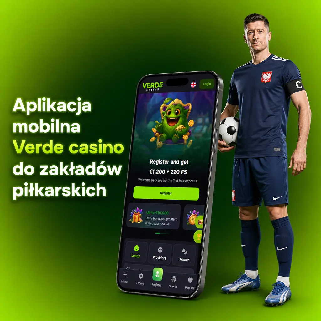 Aplikacja mobilna Verde casino do zakładów piłkarskich – live wyniki, kursy i szybkie obstawianie meczów na Android i iOS