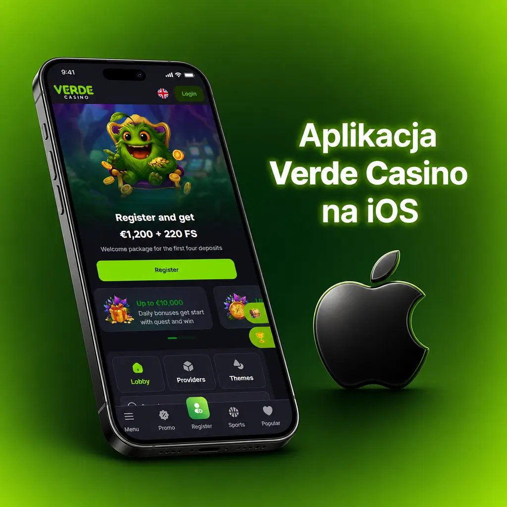 Aplikacja Verde Casino na iOS dla iPhone i iPad - zakłady sportowe, kasyno na żywo i automaty w jednej aplikacji