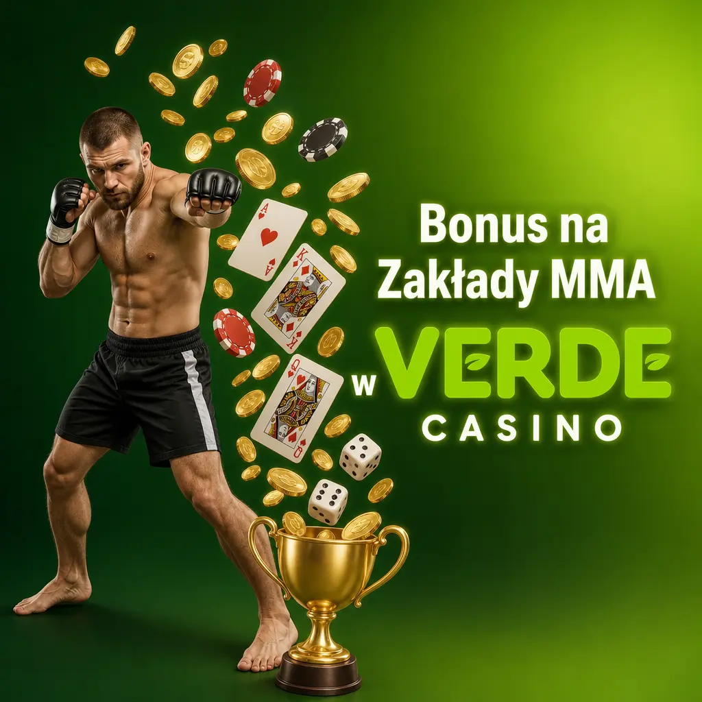 Bonus powitalny do 1200 PLN na zakłady MMA w Verde Casino dla nowych graczy od pierwszego depozytu