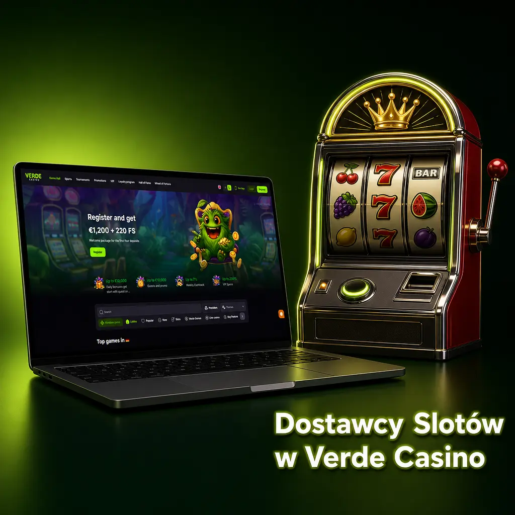 Dostawcy slotów w Verde Casino – loga producentów gier takich jak Pragmatic Play, NetEnt i Play'n GO