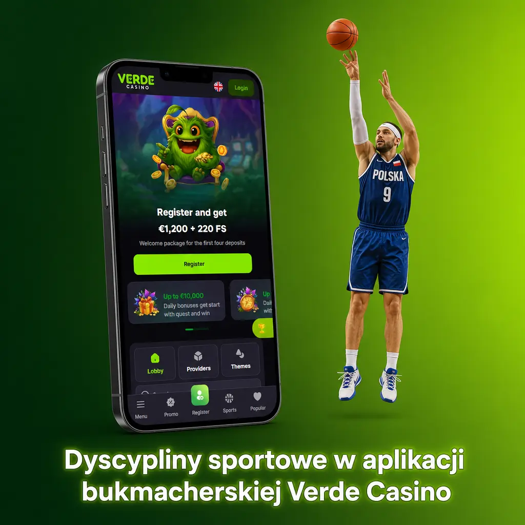 Dyscypliny sportowe dostępne w aplikacji bukmacherskiej Verde Casino – zakłady LIVE i LINE na sport oraz eSport