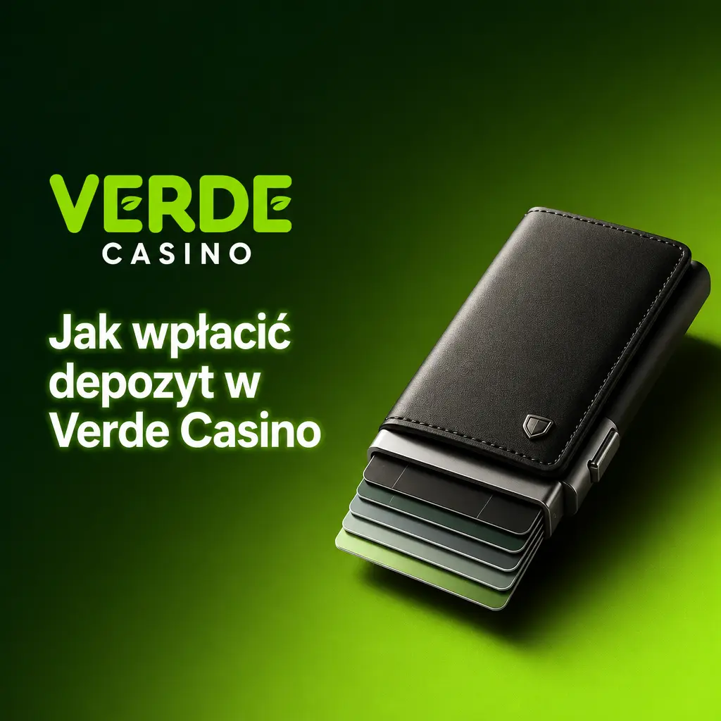 Instrukcja wpłaty depozytu w Verde Casino metodami BLIK, Przelewy24, kartą lub portfelem elektronicznym.