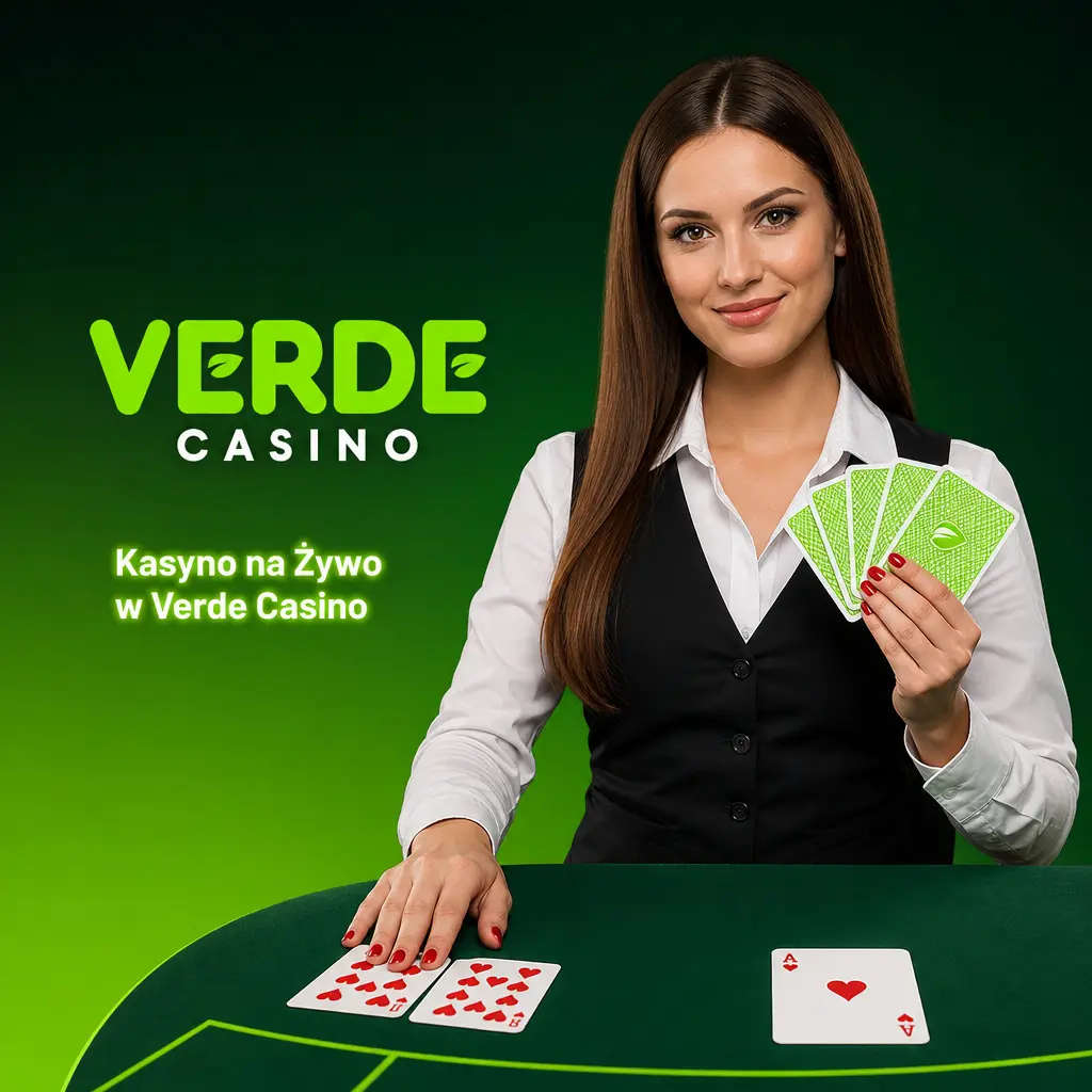 Kasyno na żywo w Verde Casino z krupierami Evolution i Pragmatic Play - ruletka, blackjack, baccarat i Crazy Time