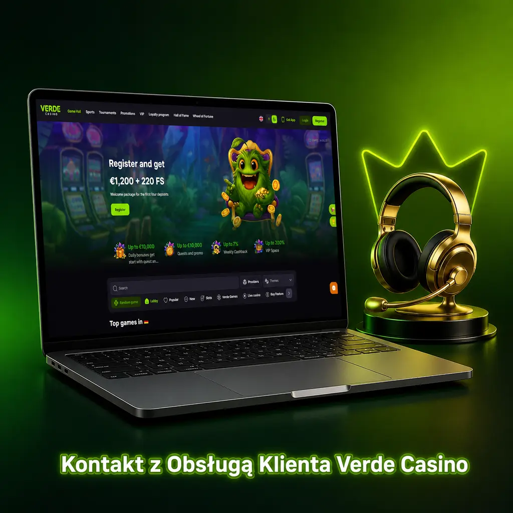 Kontakt z Obsługą Klienta Verde Casino – czat na żywo, email i formularz pomocy przy problemach z wpłatą