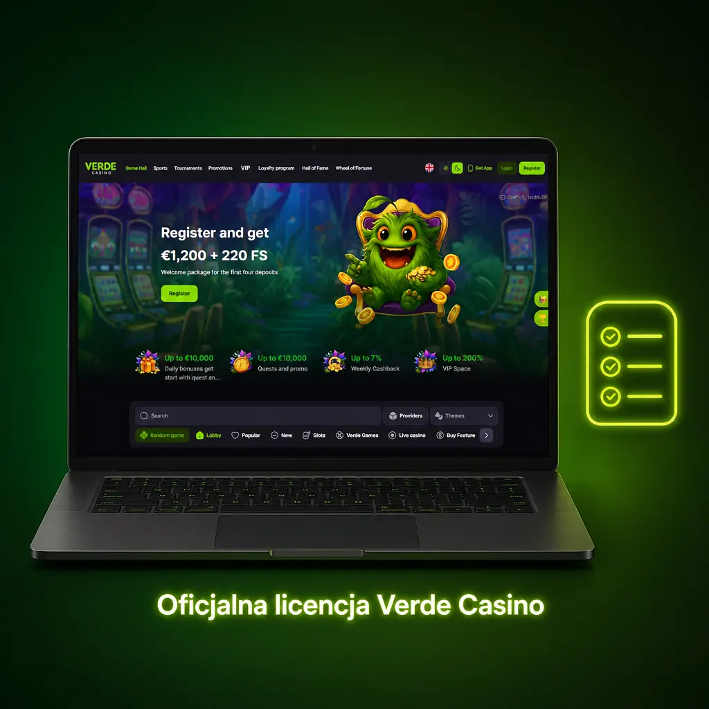 Oficjalna licencja Curaçao Gaming Authority dla Verde Casino – zakłady sportowe i gry kasynowe z 2023 roku