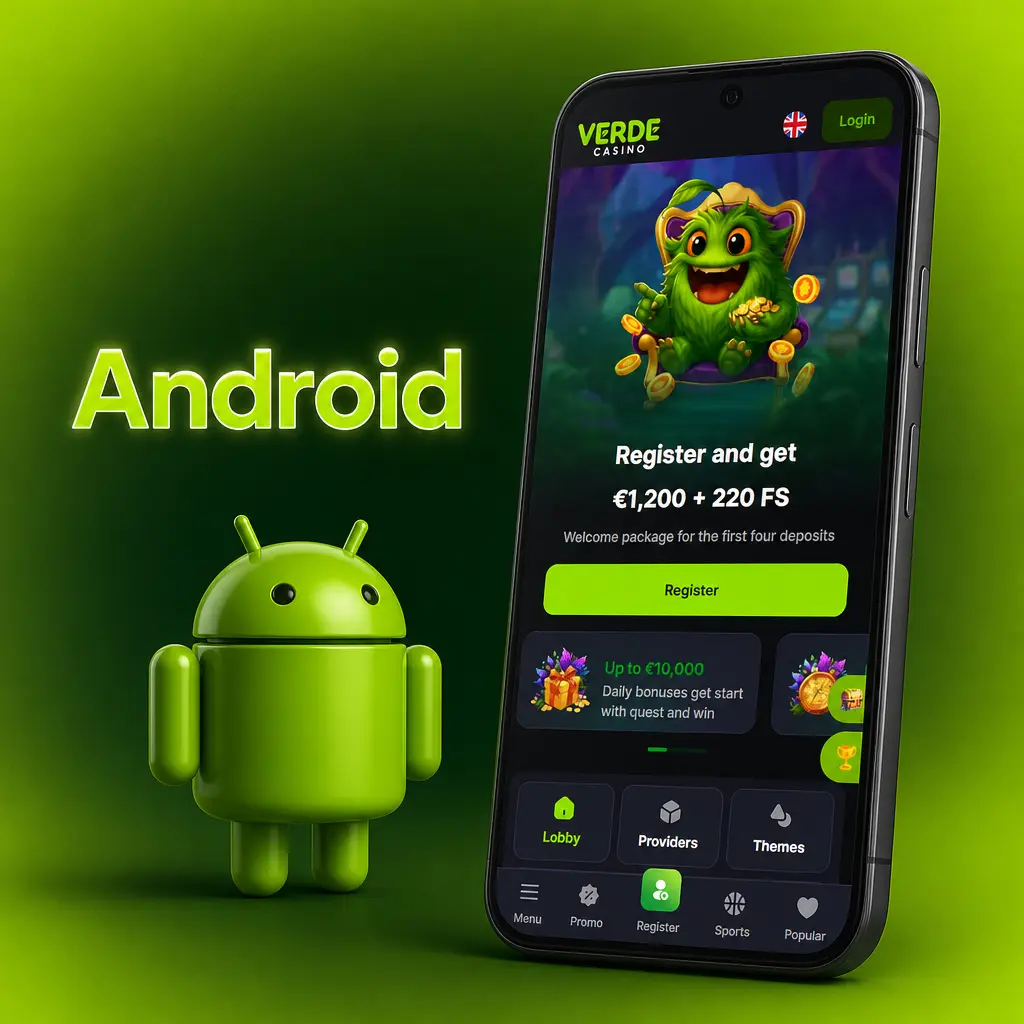 Aplikacja Verde Casino na Androida – instalacja pliku APK na smartfonach Samsung, Xiaomi i Huawei