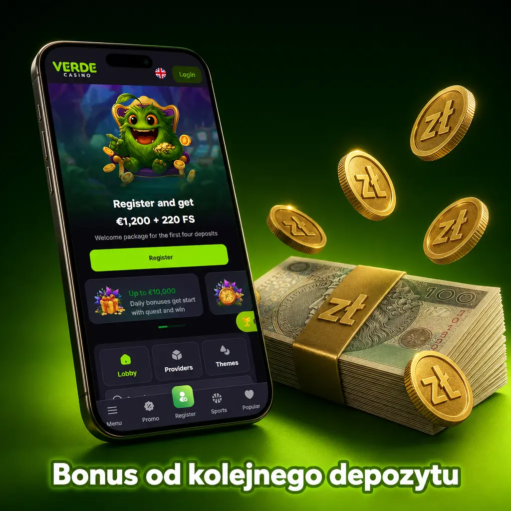 Bonus reload 50% do 1000 PLN za drugi depozyt - minimalna wpłata 60 PLN, obrót 30x, ważny 5 dni