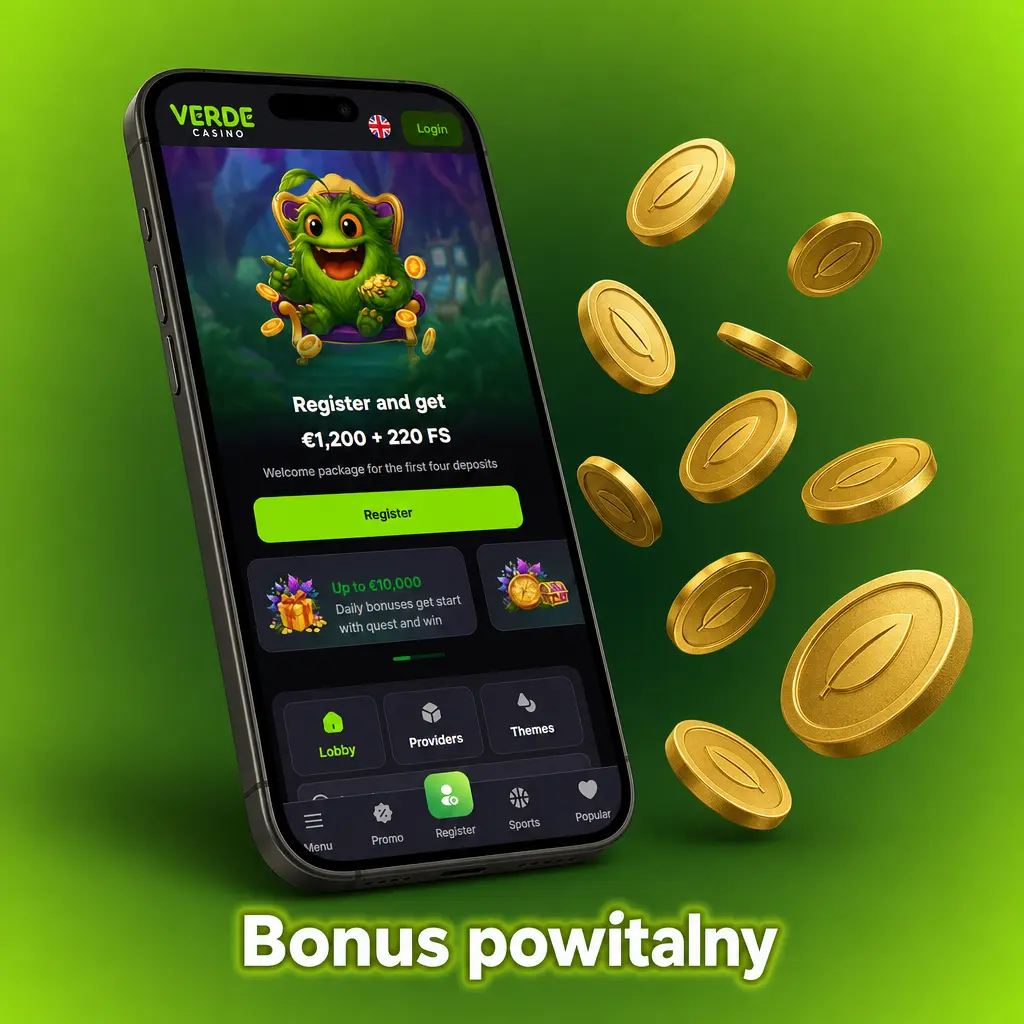 Bonus powitalny do 5000 PLN i 220 free spinów na pierwsze cztery depozyty w kasynie online