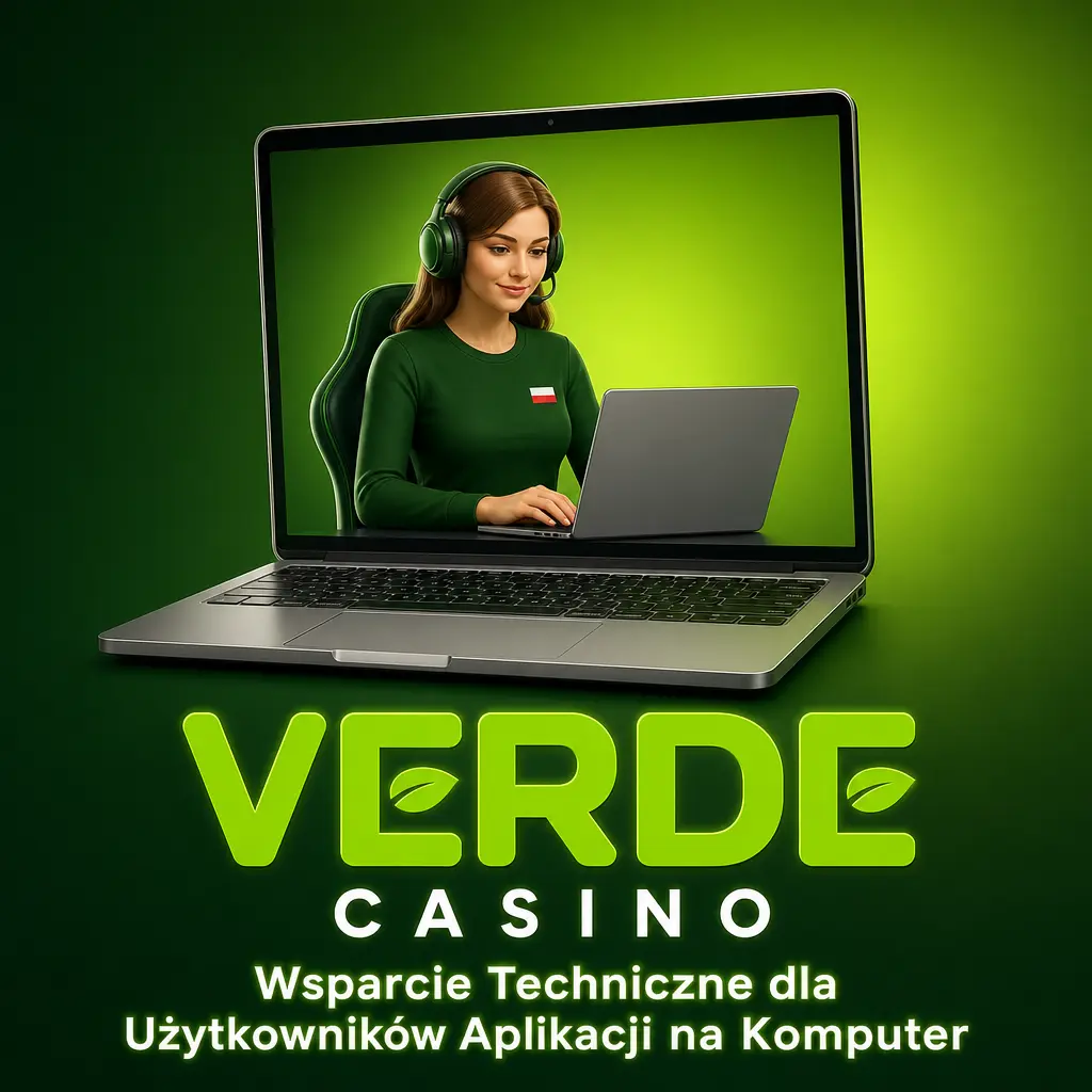 Wsparcie techniczne Verde Casino dla aplikacji PC – czat, e-mail, formularz kontaktowy i media społecznościowe