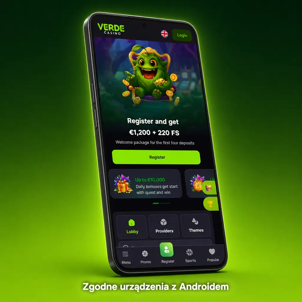 Zgodne smartfony z Androidem do aplikacji Verde Casino: Samsung, Xiaomi, Huawei, OnePlus, Motorola, Realme, Google Pixel, Honor