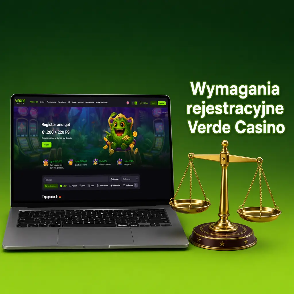 Wymagania rejestracyjne Verde Casino: pełnoletność, prawdziwe dane, jedno konto i aktywny kontakt