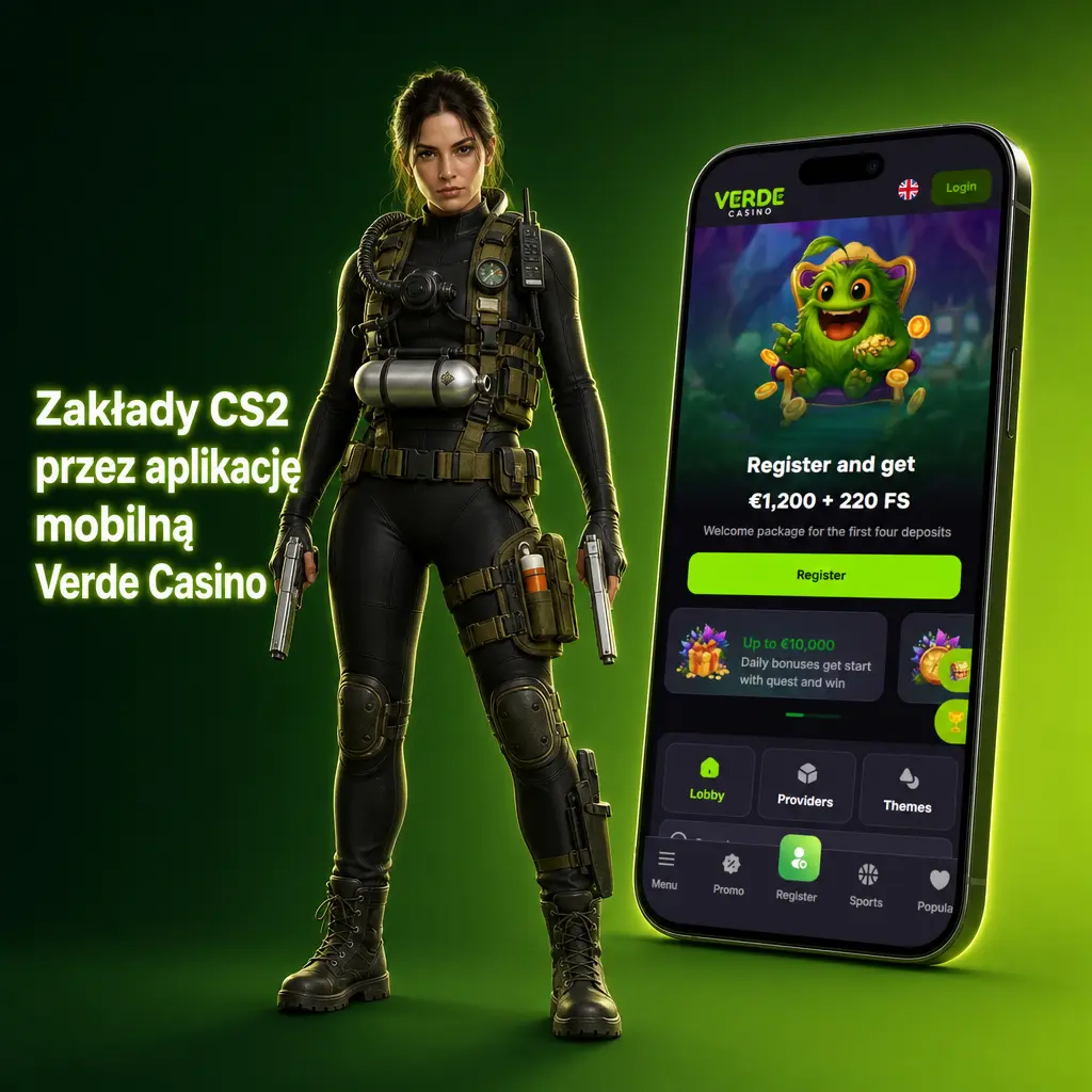 Zakłady CS2 w aplikacji mobilnej Verde Casino na Androida i iOS – szybka instalacja i obstawianie meczów na telefonie.