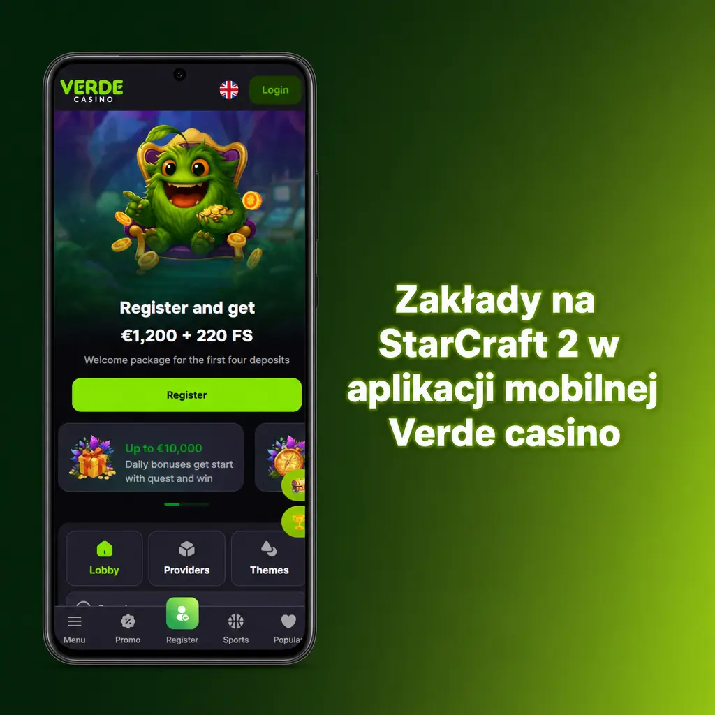 Zakłady na StarCraft 2 w aplikacji mobilnej Verde casino – obstawianie meczów GSL i ESL SC2 Masters z telefonu