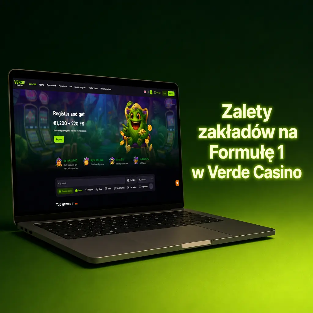 Zalety zakładów na Formułę 1 w Verde Casino: kursy na GP, zakłady live, bonus powitalny i szybkie wypłaty