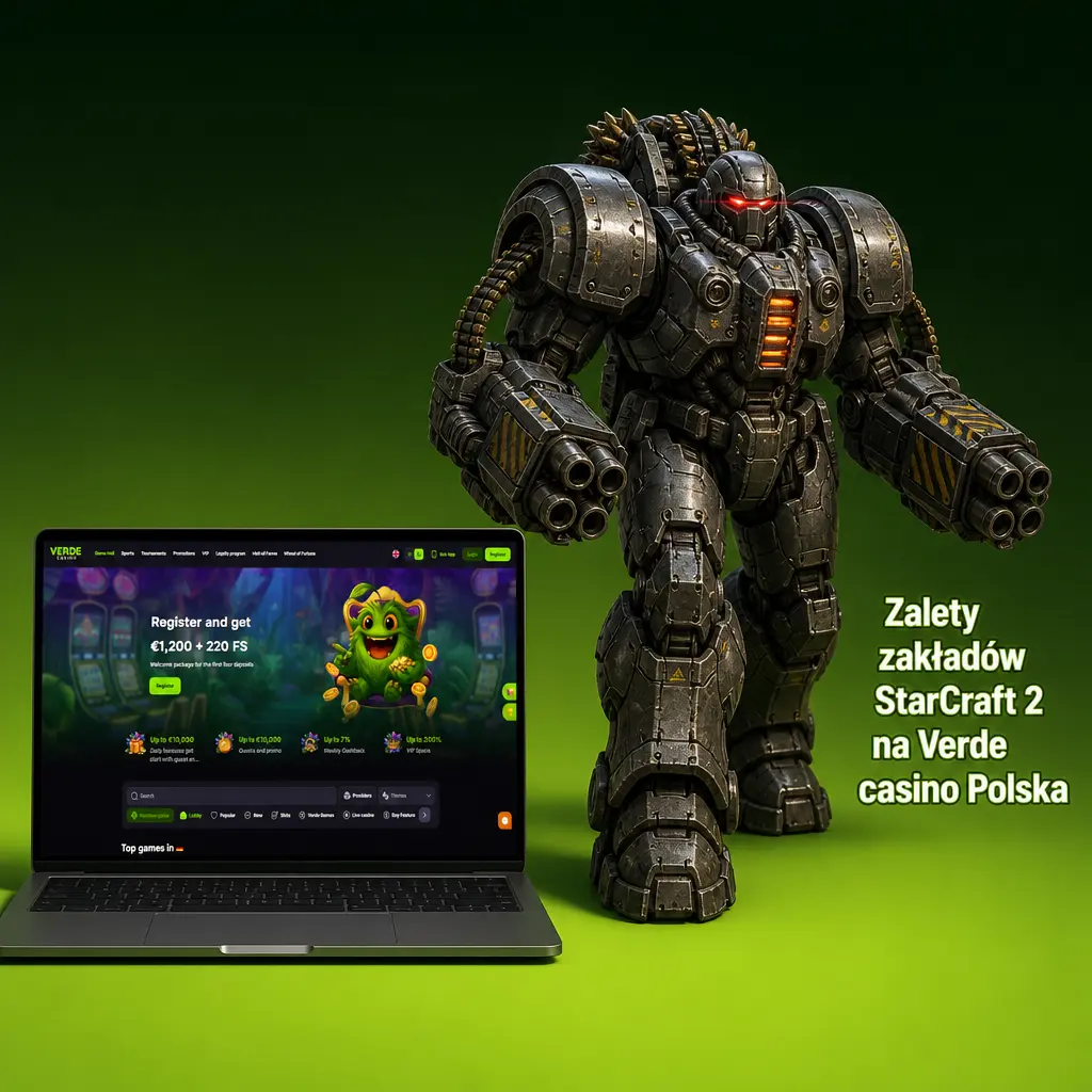 Zalety zakładów StarCraft 2 na Verde casino Polska: bonus powitalny, BLIK, czat 24/7 i kursy na GSL, ESL SC2 Masters.